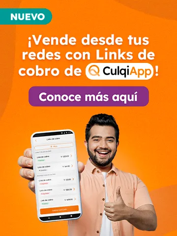Vende desde tus redes con Links de cobro de CulqiApp