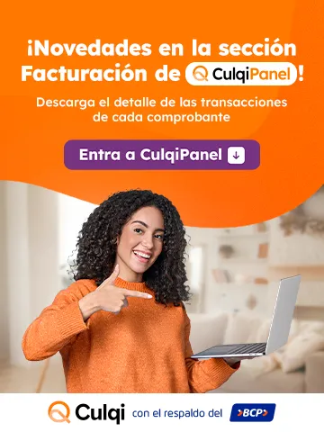 Novedades en la sección de Facturación de CulqiPanel