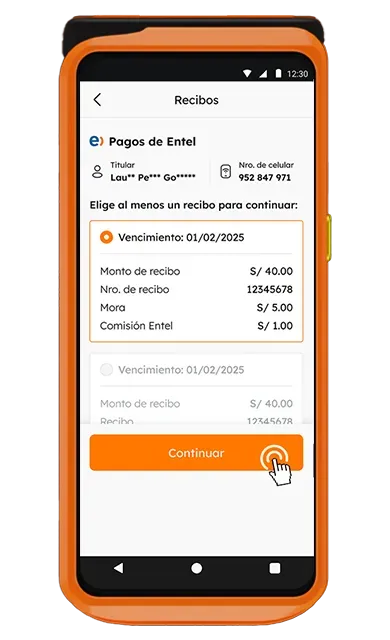 Escoge el tipo de servicio